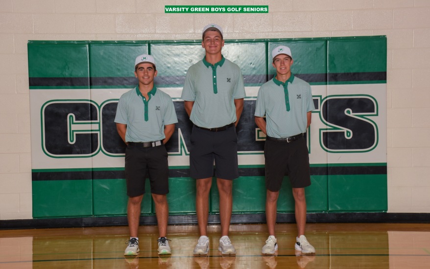 Varsity Green Boys Golf Seniors