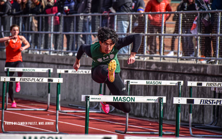 hurdler mid jump